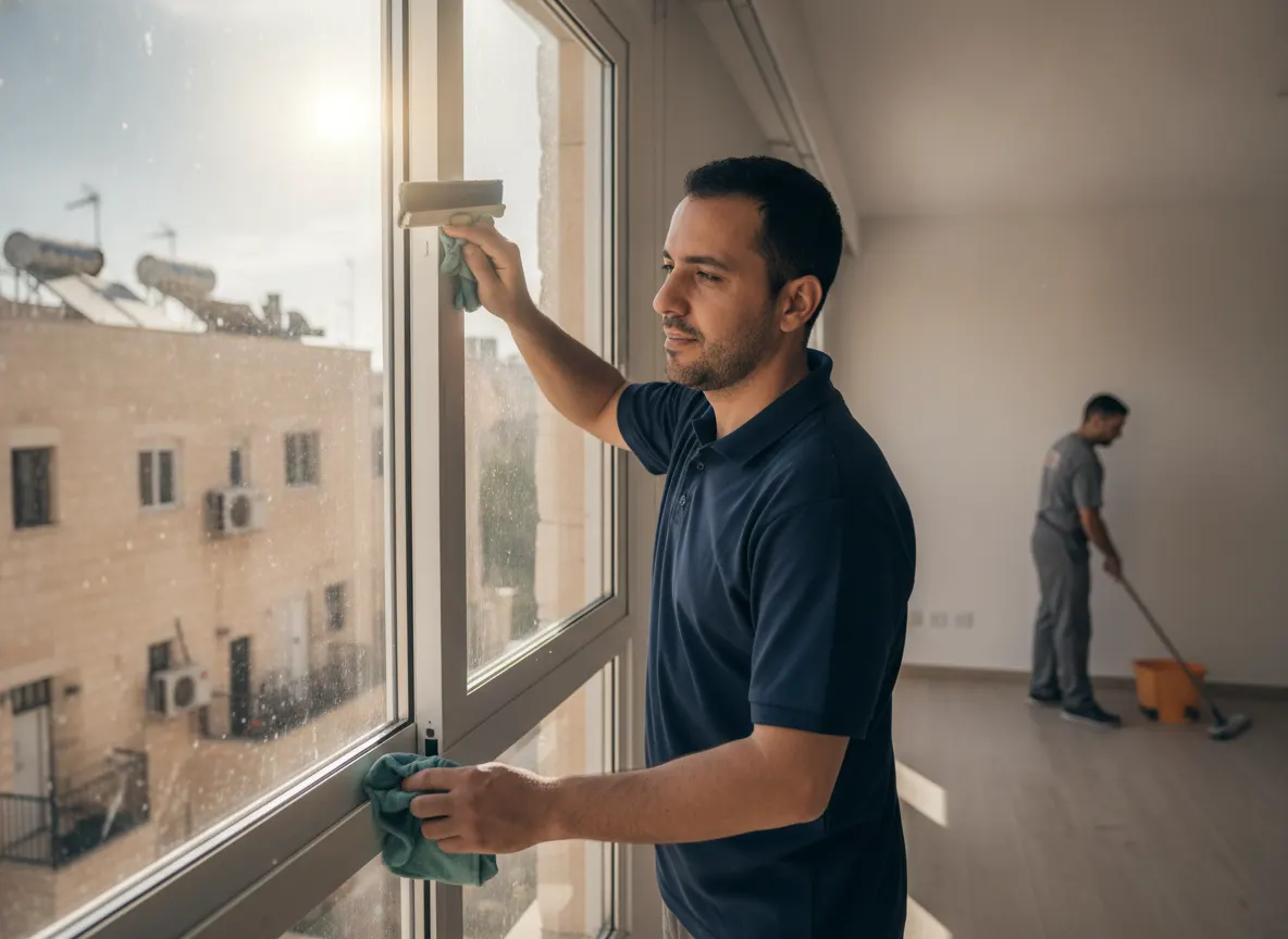 צוות ניקיון מקצועי מבצע ניקיון עומק בדירה — ניקיון בירושלים